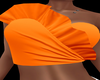 Ruffle Crop - Orange