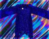 Fringed Shawl blue