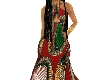 African circles gown