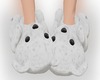 Bear-dirtywhite slippers