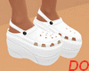 WHITE  CLOGS