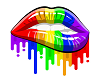 [S] Rainbow Lips Poster