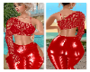 Cropped renda vermelha