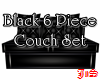 Black 6 Piece Couches