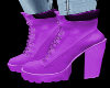 Purple Leather Work Boot
