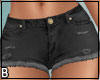 Black Denim Shorts