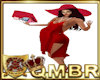 QMBR 6M Slit Dress Red