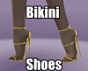 Bikini Gold Shoes