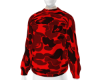 0J RED black sweater ++