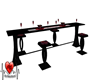 Dark Red/Black Bar Table