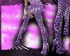 {HP}purple cheetah boots