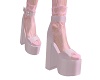 Pink Heels Lace Socks