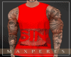 Sinner Tank Red