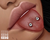 Tongue + piercings v2