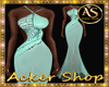 Mint Green Gown Dress