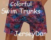 Colorful Swim Trunks