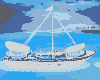 Blue&White Cruise Ship