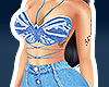 Denim Butterfly Set&Ink