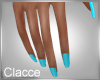 C neon blue nails