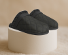Fur Slippers Black
