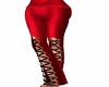 SS Red Lace up Pants