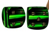 Green Rave Kissing Dice