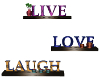Live Laugh Love Wall {DE