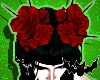 † Red head roses