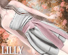 ribbon gown gray