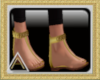 (AL)Flat Sandals Gold