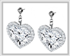 Diamond Heart Earrings