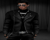 S~ Blk Leather Jacket M