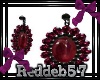 *RD* Blood Ruby Earrings