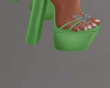 Green Butterfly Heels