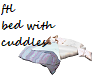 bed with cuddles