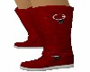 RED CANDY CANE BOOTS