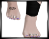 Pentagram Tatted Feet