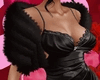 Amour BLK Fur Shawl Add