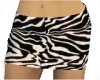Zebra Skin Mini Skirt