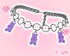 p. gummy purple necklace