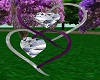 Purple Wedding Hearts
