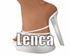 White heels with rings