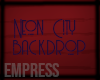 Neon City Back Drop