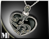 black Heart Necklace