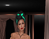 black with green