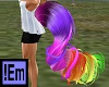 !Em Curly Rainbow Tail
