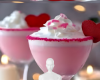 Pink creamy drink bg