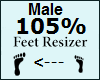 Feet Scaler 105% Male