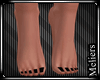 Bare Feet + Black Nails