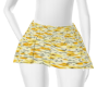 Lemon Pleat Floral Skirt